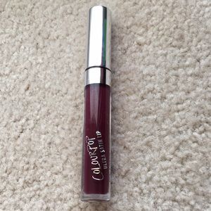 colourpop “hutch” deep purple satin lip
